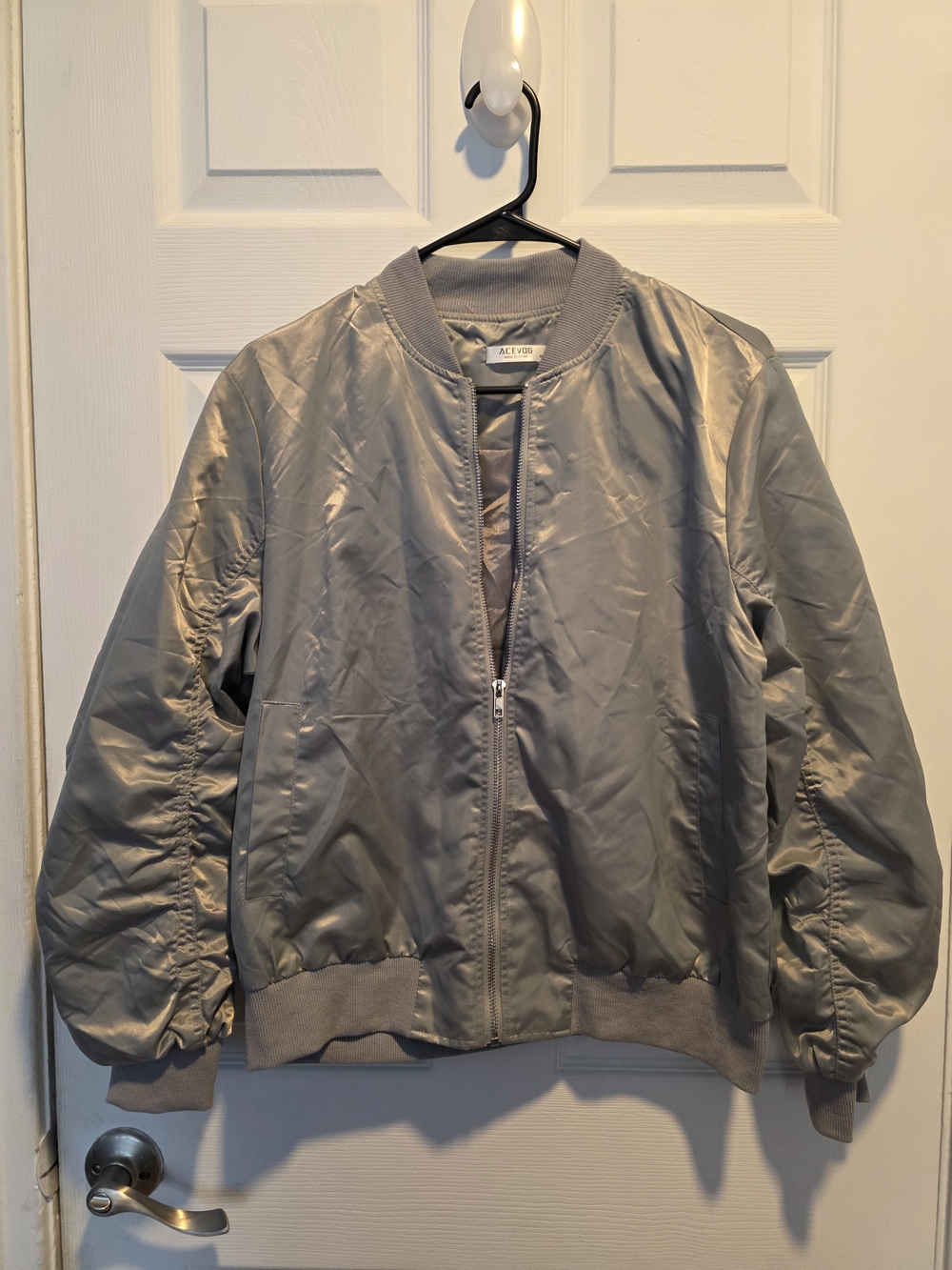 Acevog Sage Green Bomber Jacket